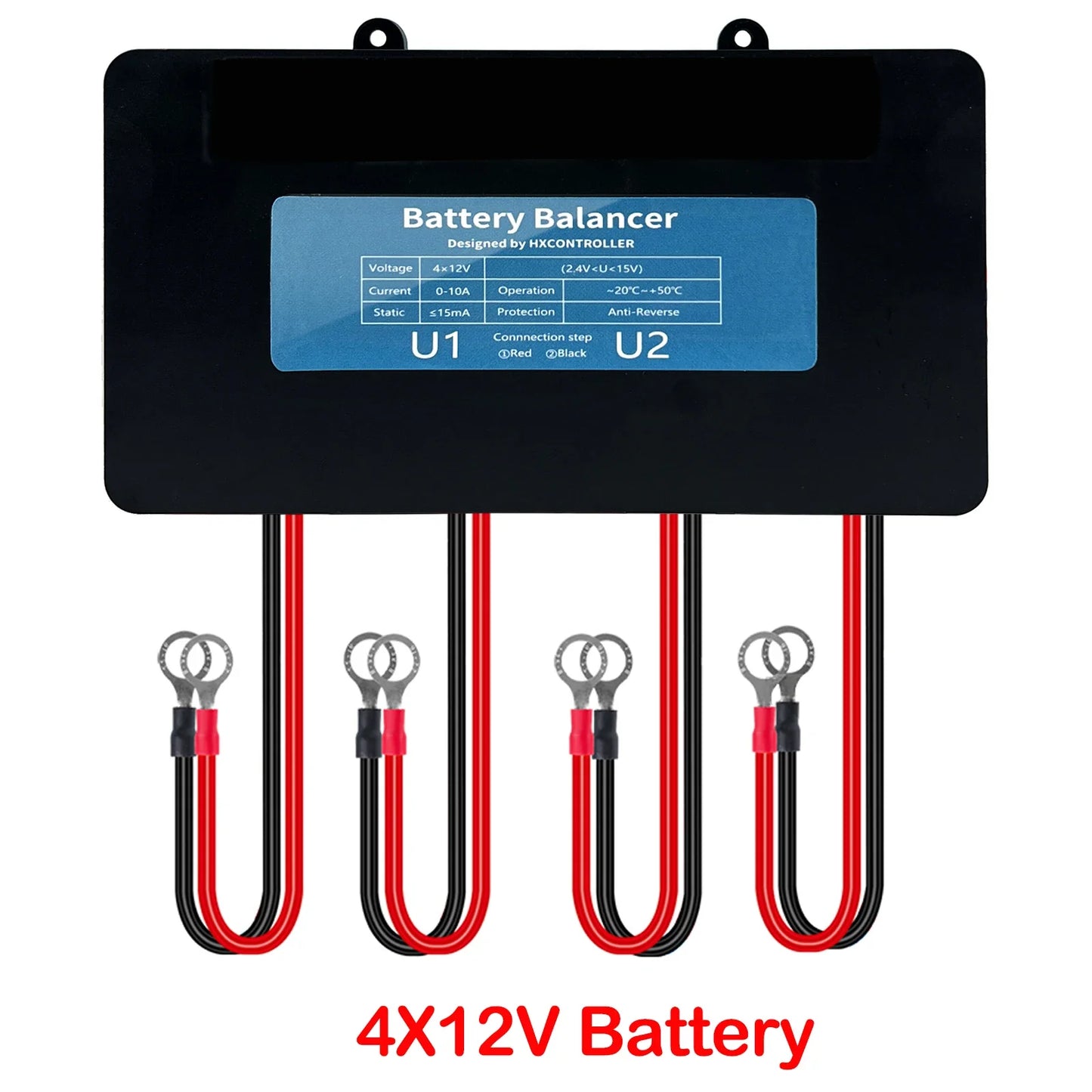 4x 12V Battery Equalizer 48V Voltage Balancer for Solar Systems by 54Grid - Renewable Energy Store