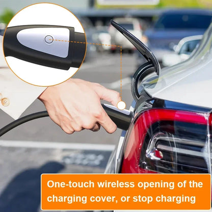 feyree Portable EV Charger TS-NACS Connector 32A up to 50A 12KW High Power EV Wallbox with Smart APP WIFI for All Tesla Models by 54Grid - Renewable Energy Store