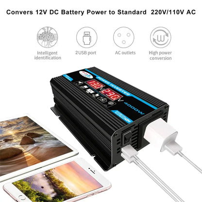 12V to 110V/220V Solar Panel System 4000W Inverter Kit by 54Grid - Renewable Energy Store