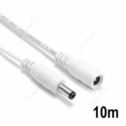 5.5mm 2.1mm DC Extension Cord 22AWG 3A for CCTV LED Lights by 54Grid - Renewable Energy Store