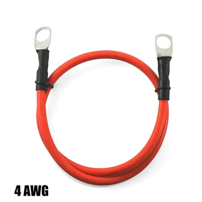 Soft Car Battery Silicone Cable M6 M8 M10 Lug Red Black 8 6 4 3 0 AWG by 54Grid - Renewable Energy Store