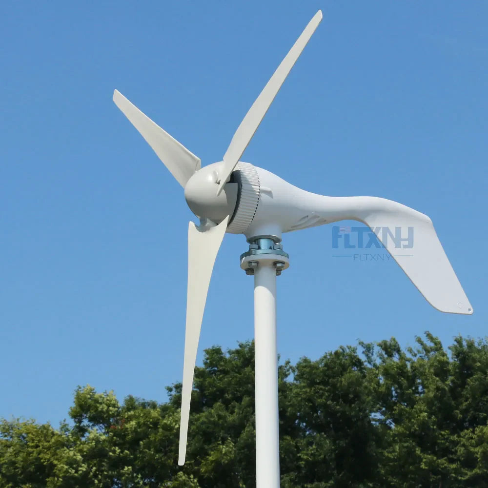 New Micro wind turbine generator 400w 12v 24v horizontal low noise with high efficient 3 blades or 5 blades by 54Grid - Renewable Energy Store