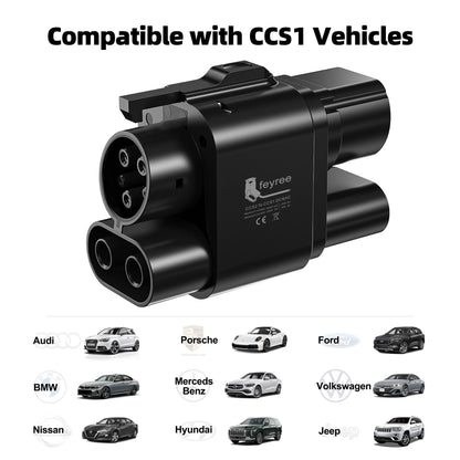 feyree CCS2 to CCS1 Adapter DC Fast EV Charging Adapter From CCS2 to CCS1 EV Charger CCS2 to CCS1 for Electric Vehicle Charger