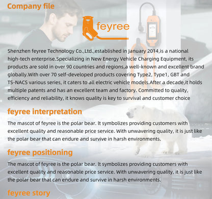 feyree GB/T EV charger 16A 3.5kW 1Phase 4.3'' Touchscreen & Smart APP OTA Version Current Adjustable for Electric Car Charger