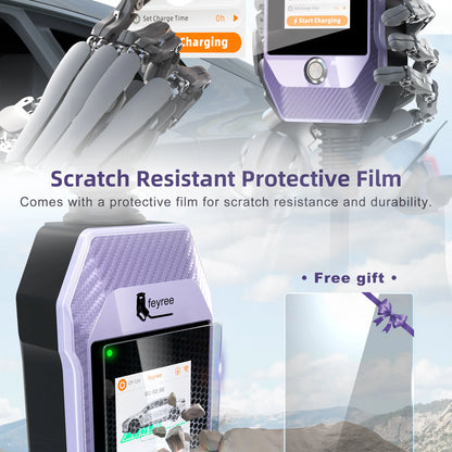 feyree Type2 /Type1 /GBT /TS-NACS 4.3inch Touch Screen EV Charger 32A 7kW 1P Portable Charger Smart APP WiFi Control for EV Cars