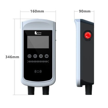 feyree Type2 EV Charger 32A 7.6KW Charging Station Car Charger 11KW 22KW 3Phase EVSE Wallbox 4.3inch Screen Smart APP Control