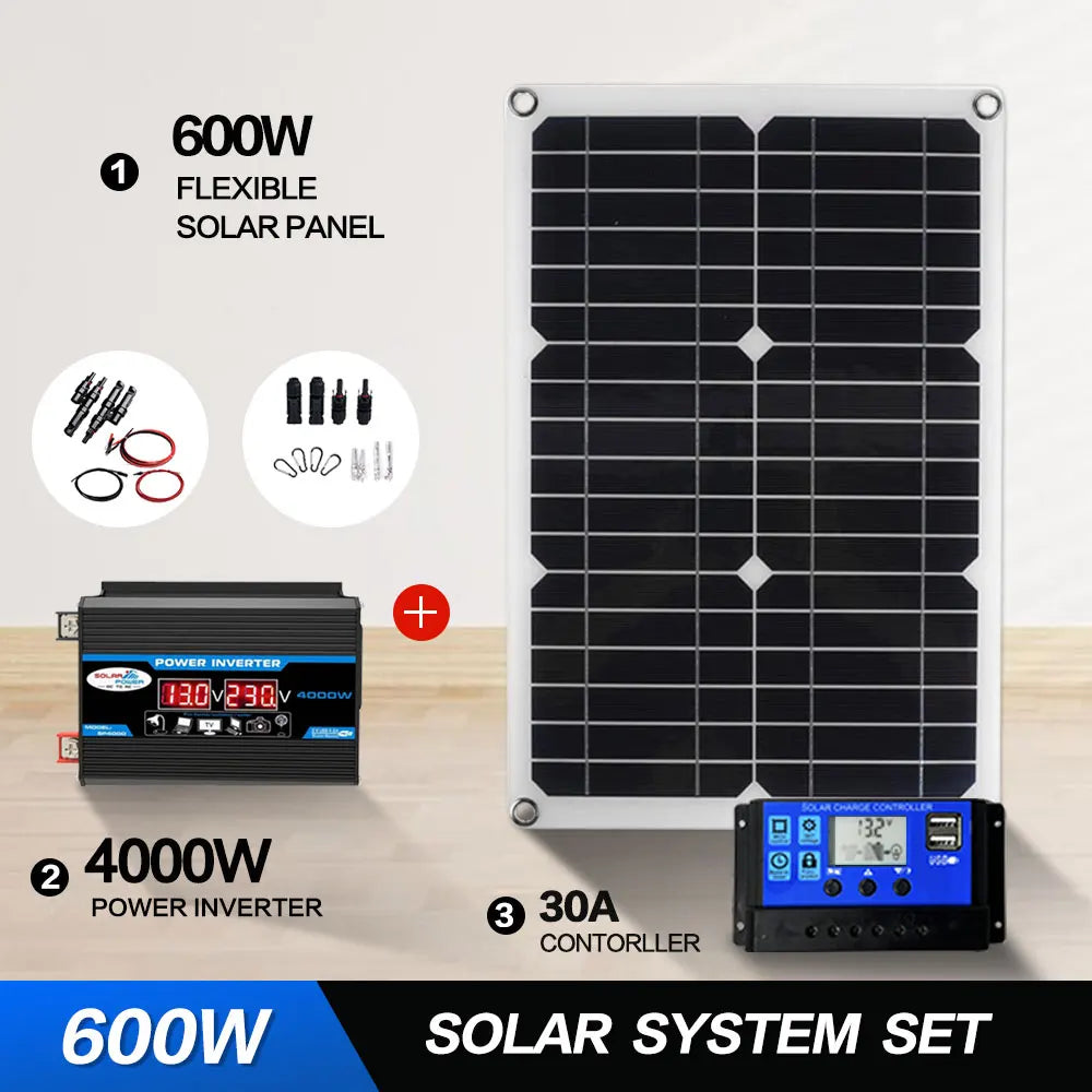 12V to 110V/220V Solar Panel System 4000W Inverter Kit by 54Grid - Renewable Energy Store