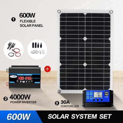 12V to 110V/220V Solar Panel System 4000W Inverter Kit by 54Grid - Renewable Energy Store