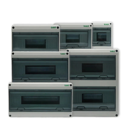 HT-5/8/12/15/18/24 Plastic Waterproof Distribution Box Panel Installation Distribution Box Outdoor Waterproof Junction Box IP65 by 54Grid - Renewable Energy Store