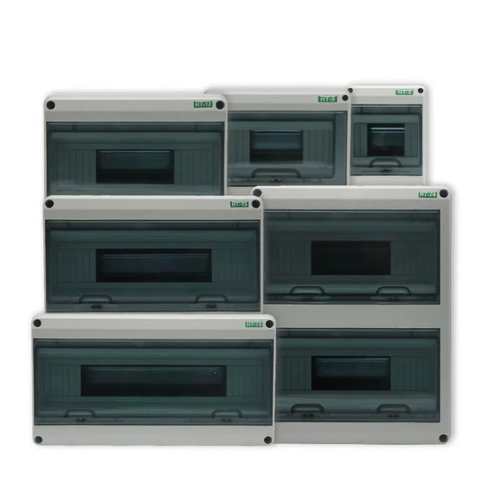 HT-5/8/12/15/18/24 Plastic Waterproof Distribution Box Panel Installation Distribution Box Outdoor Waterproof Junction Box IP65 by 54Grid - Renewable Energy Store