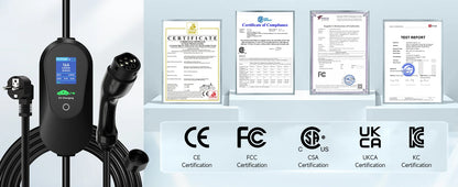 AFYEEV 3600W Portable Type2 IEC62196-2 EV Charger Type1 SAE J1772 Electric Car Charger GBT EVSE Charging Cable WiFi Bluetooth