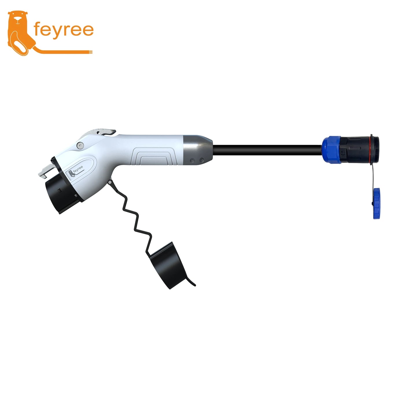 Feyree 7kW Portable EV Charger Replaceable Car Side Charging Plugs Compatible with Type1/Type2/NACS/GBT Charging Standard for EV