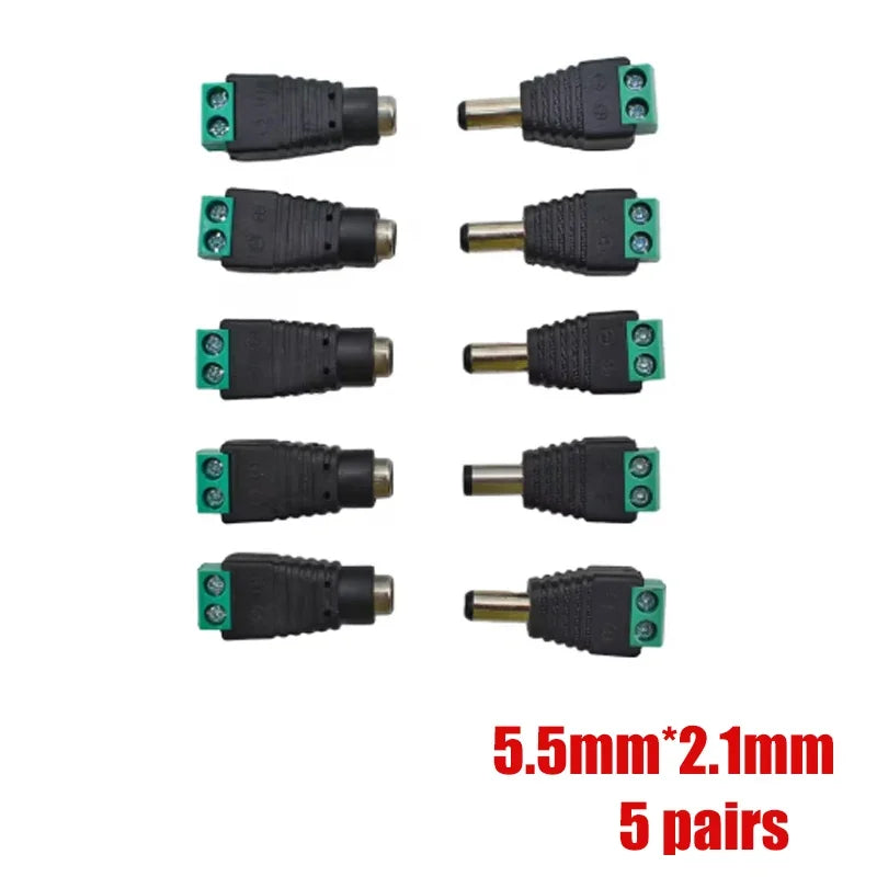 5.5mm 2.1mm DC Extension Cord 22AWG 3A for CCTV LED Lights by 54Grid - Renewable Energy Store