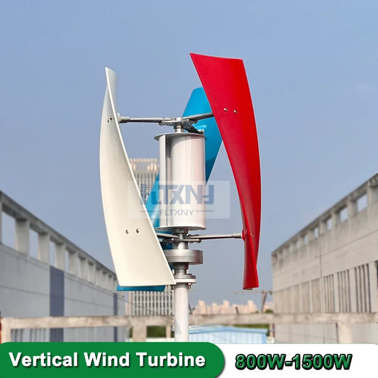 Wind Generator 1500w Inner Air Duct 1000w Small Free Energy Wind Turbine Power Permanent Maglev 12v 24v With MPPT Controller - 54Grid - Renewable Energy Store