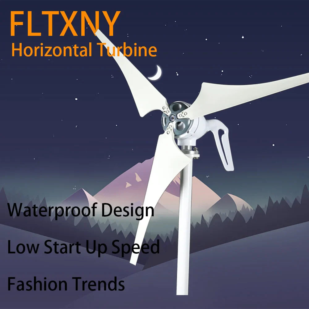Wind Generator Portable 3000W 5000W Alternative Energy Windmill Alternateur 12V 24V 48V Turbines Free MPPT Controller by 54Grid - Renewable Energy Store