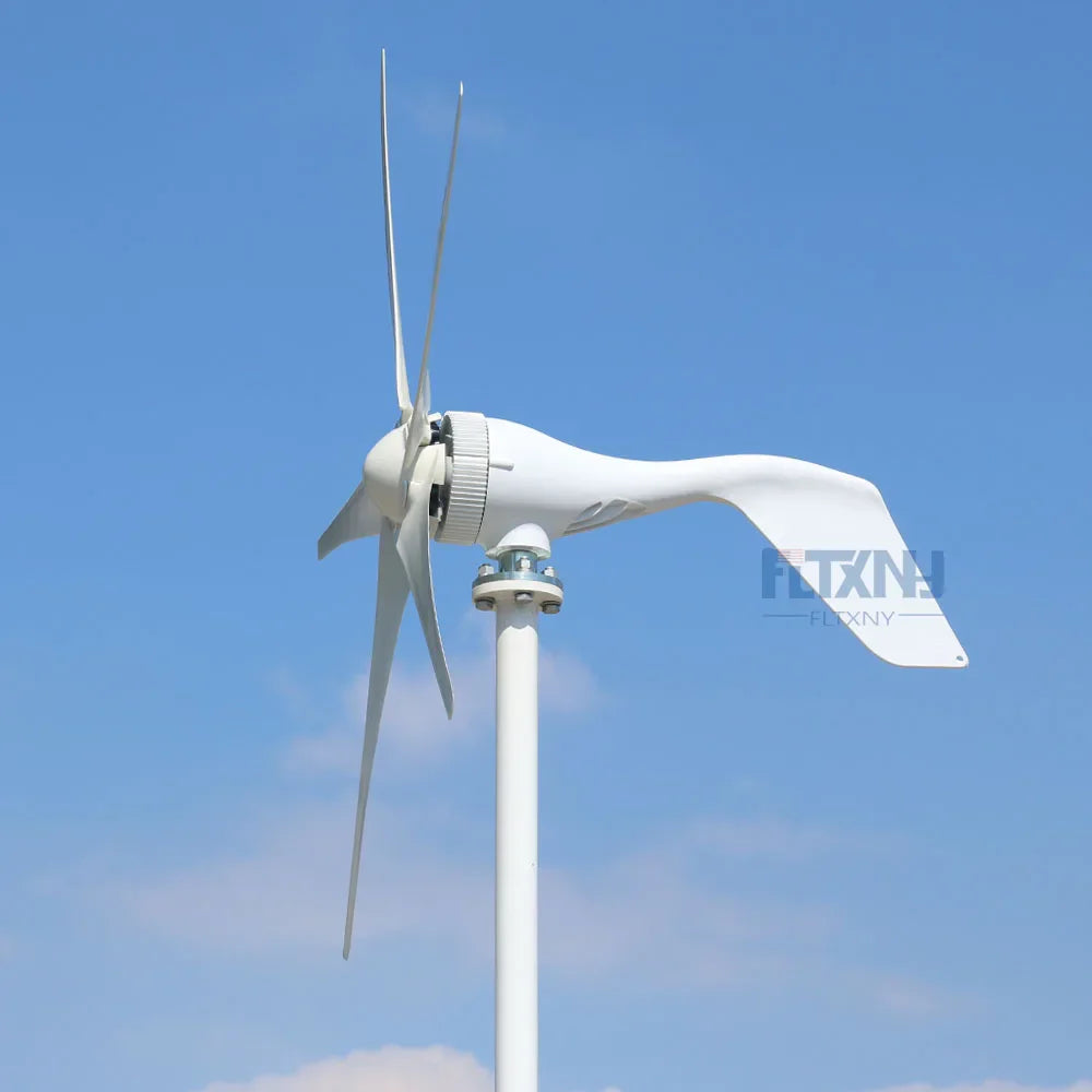 New Micro wind turbine generator 400w 12v 24v horizontal low noise with high efficient 3 blades or 5 blades by 54Grid - Renewable Energy Store