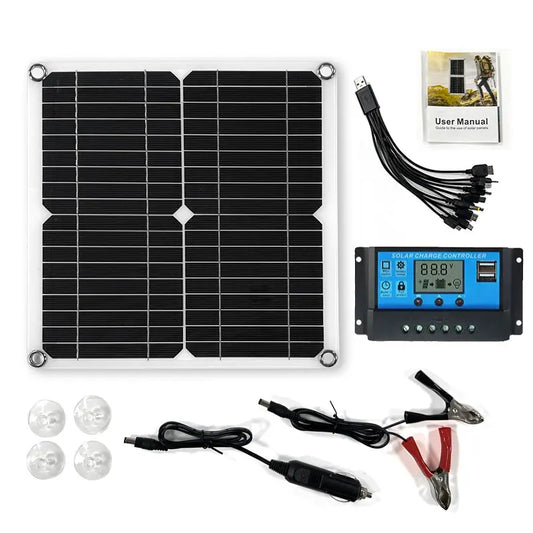 400W Solar Panel Kit With Dual 12V 5V USB Solar Controller by 54Grid - Renewable Energy Store
