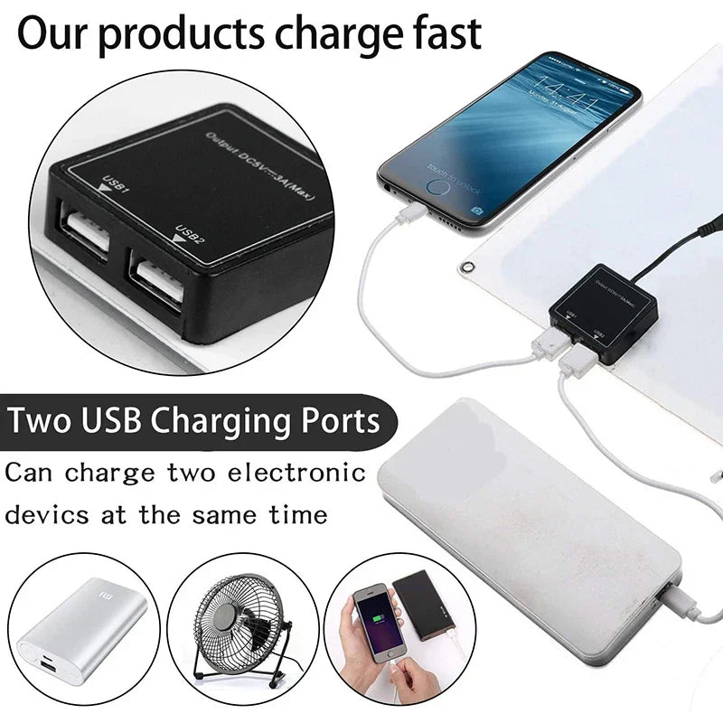 400W Flexible Solar Panel 12V Battery Charger Dual USB Power Bank for Phone Car Yacht RV by 54Grid - Renewable Energy Store