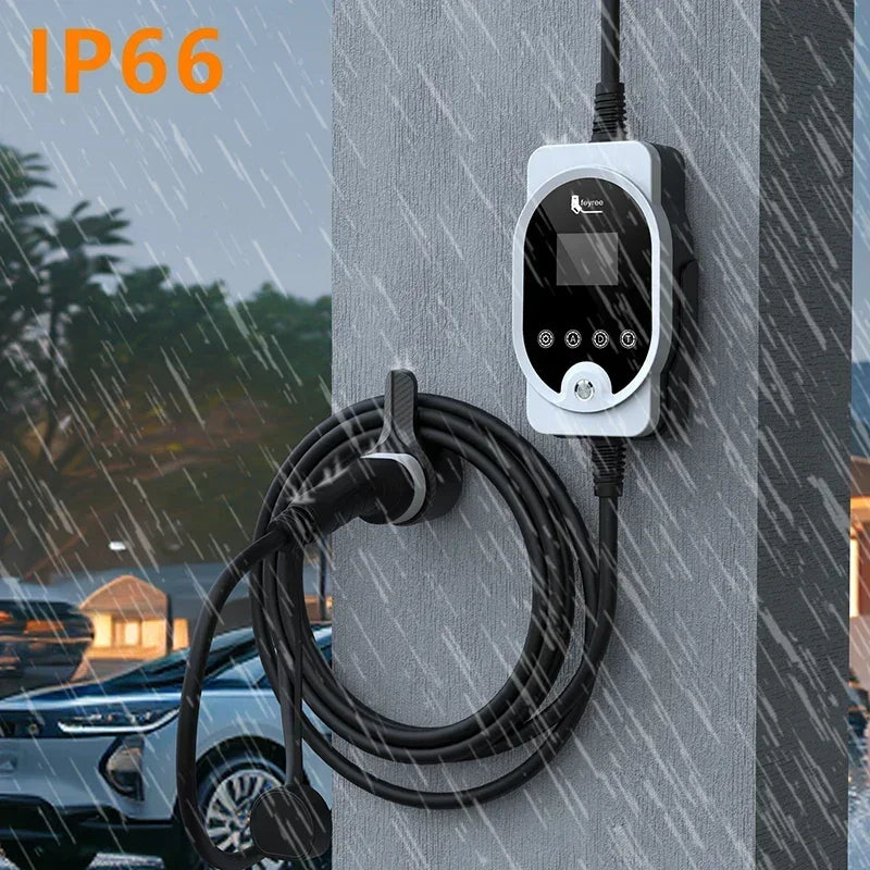 feyree Type2 7KW 32A 1P APP Wi-Fi Control Setting Current & Charging Time Type1 / GBT / TS-NACS Plug