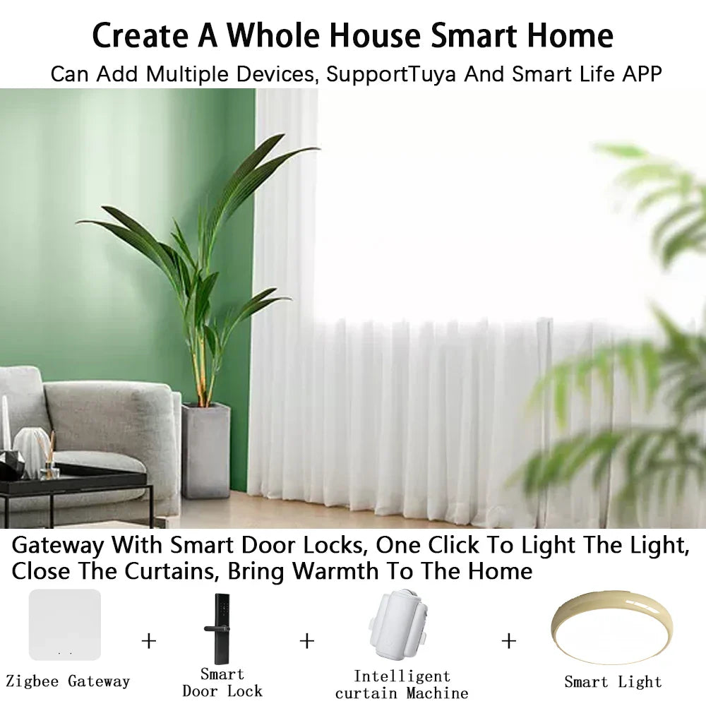 Tuya Wireless Zigbee Bridge Smart Home Zigbee Gateway Hub Remote Control Zigbee Devices Smart Life APP for Alexa Google Home by 54Grid - Renewable Energy Store