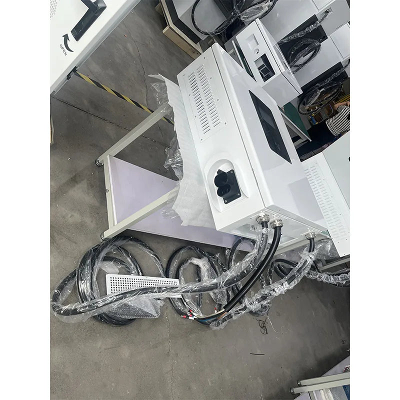 New DC EV Charger WallBox Double Gun 40/60/80kW Output Power With 5m Cable Length CCS2 GBT Plug