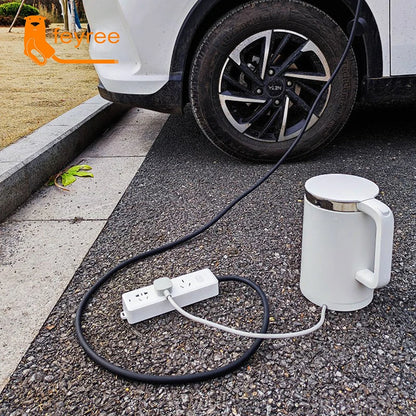 feyree V2L Cable Electric Car Side Discharge Plug EV Charger Type2 16A with EU Socket Outdoor Power Station( Upgraded Version)