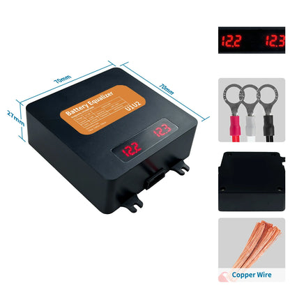 LED Display Battery Equalizer Voltage Balancer Regulator for 24V 48V 60V 72V 96V Li-ion Lead Acid by 54Grid - Renewable Energy Store