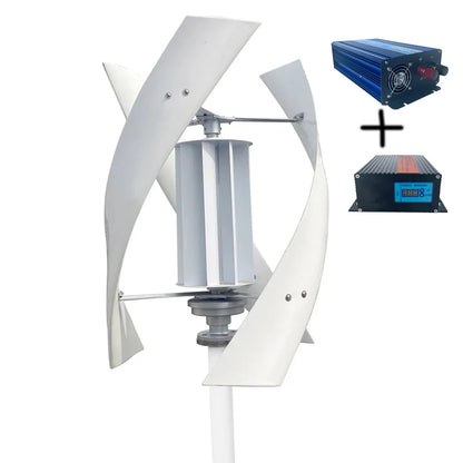 Vertical Axis Maglev Wind Turbine Generator 1000w 2000w 3000w 12v  24v 48v 3 Blades Free Energy for Homeuse Windmills Low RPM - 54Grid - Renewable Energy Store