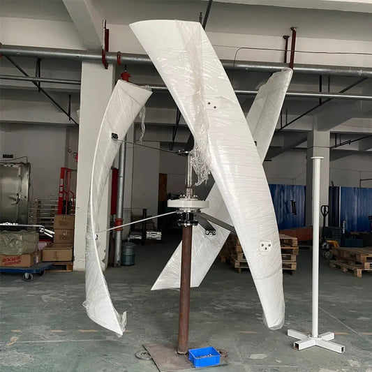 Low Noise Wind Turbine Generator For Home 2000W 3000W 24V 48V 96V Vertical Axis Free Energy Windmill with Controller - 54Grid - Renewable Energy Store