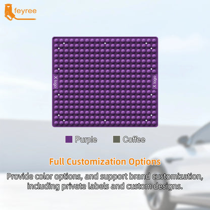 feyree EV Seat Cushion with Air Cell Matrix Design Built-in Negative Ions Silicone Air-Cushion Seat Pad for Electric Vehicles