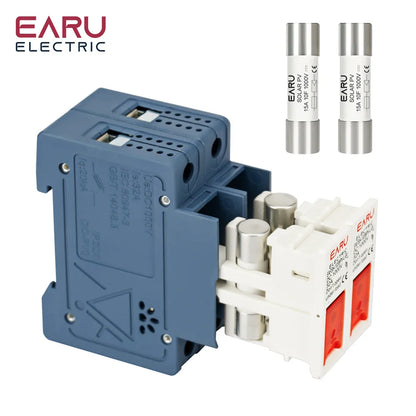1P 2P 3P 4P Solar DC Fuse Holder High Voltage Solar PV DC 1000V Photovoltaic 6A-32A Photovoltaic System Protection Protector gPV