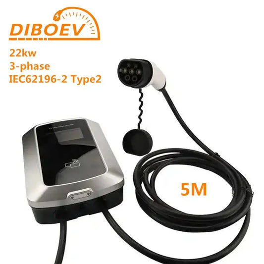 Type2 IEC62196-2 32A 22KW EV Charger Charging Station EVSE with RFID Cards WiFi Monitoring App Remote Control Wallbox - 54Grid - Renewable Energy Store