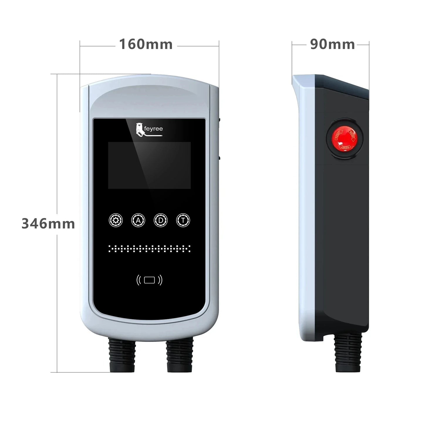 feyree Dynamic Load Balancing EV Charging Station 32A 7kW TS-NACS Charger Plug Car Charger EVSE Wallbox 9.6kW 12kW APP Control