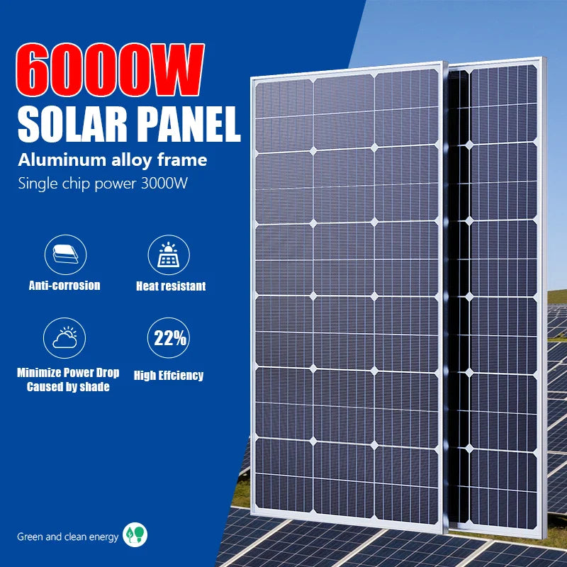 6000W Solar Panel 18V High Efficiency Portable Power Bank by 54Grid - Renewable Energy Store
