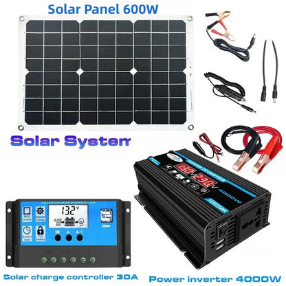 12V to 110V/220V Solar Panel System 4000W Inverter Kit by 54Grid - Renewable Energy Store
