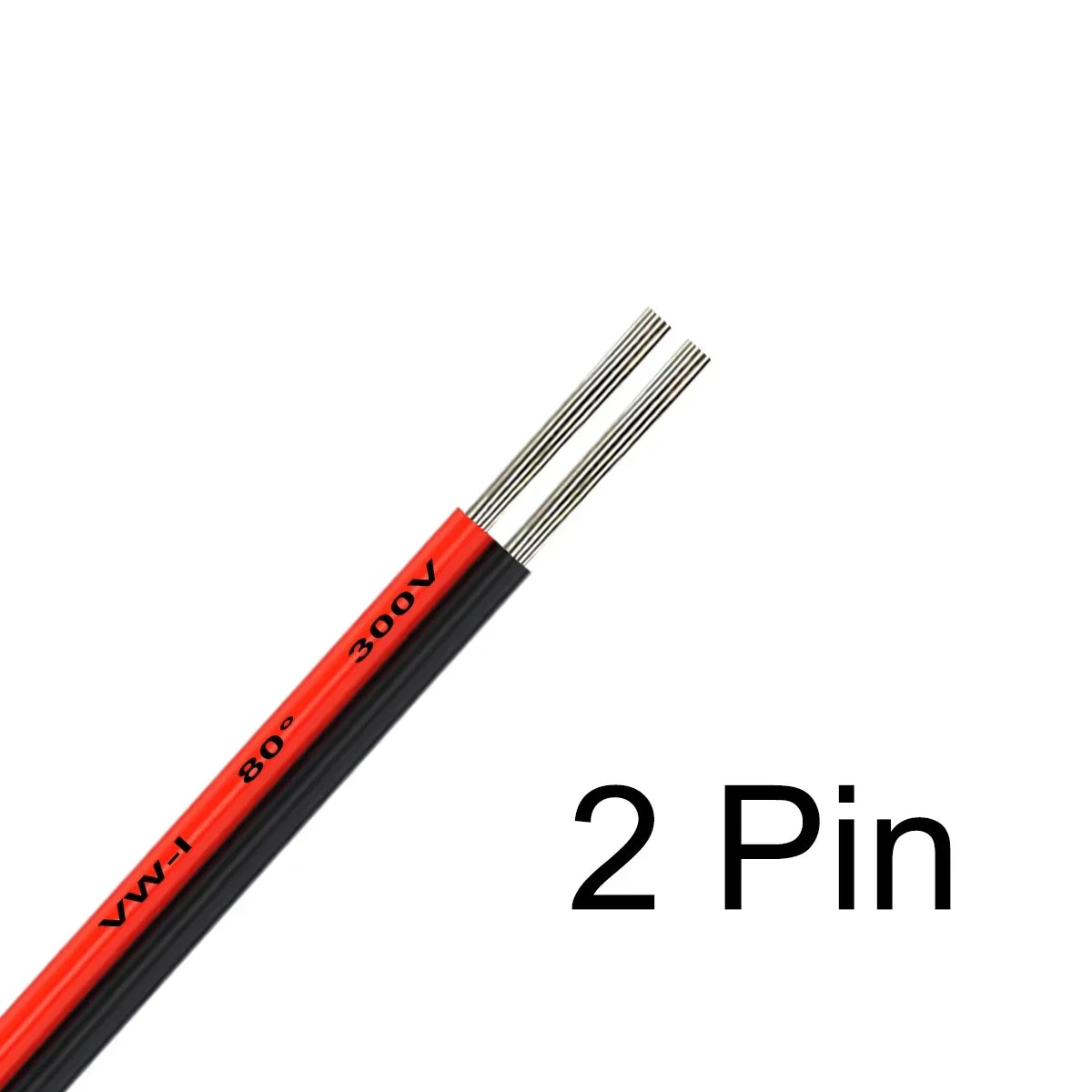 5M/10M/20M 2Pin 12V 24V Tinned Copper Electrical Wire PVC Insulated LED Strip Cable 22 20 18 AWG by 54Grid - Renewable Energy Store