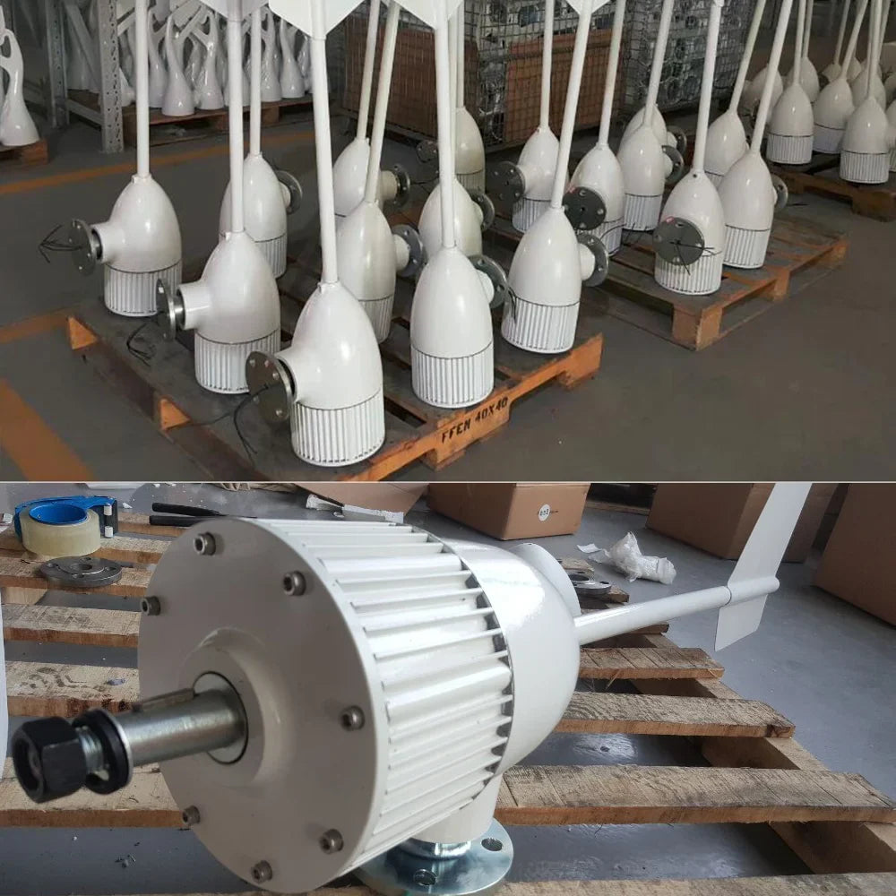 4000W 6000W Energy Sources Electric Power Generator 12v 24v 48v Wind Turbine 4kw 3 Blades Permanent Maglev With Mppt Charge by 54Grid - Renewable Energy Store