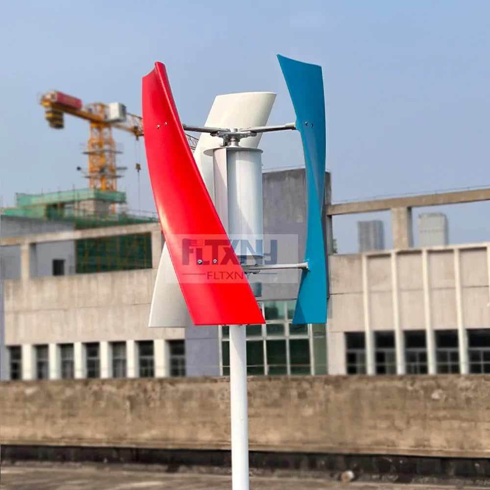 2000W Vertical Axis Wind Turbine Generator Small Windmill With MPPT Hybrid Controller 12V 24V 48V Low RPM For Home Farm Use 54Grid - Renewable Energy Store