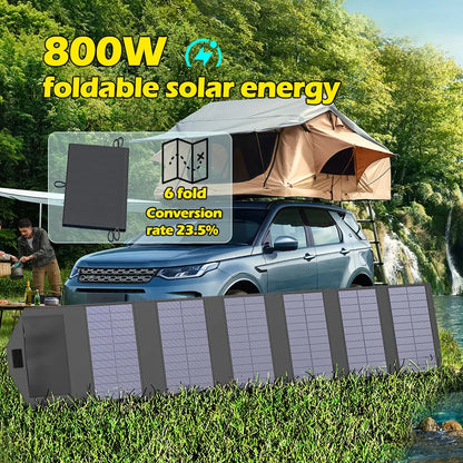 Portable Polysilicon Solar Panel Charger USB 800W 5V DC Foldable For Hiking And Camping by 54Grid - Renewable Energy Store