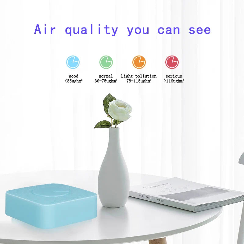 Wifi Smart Air Box Sensor PM2.5 PM10 Temperature Humidity Gas Detector Meter Tuya Smart Life App Control Home Automation Alarm by 54Grid - Renewable Energy Store