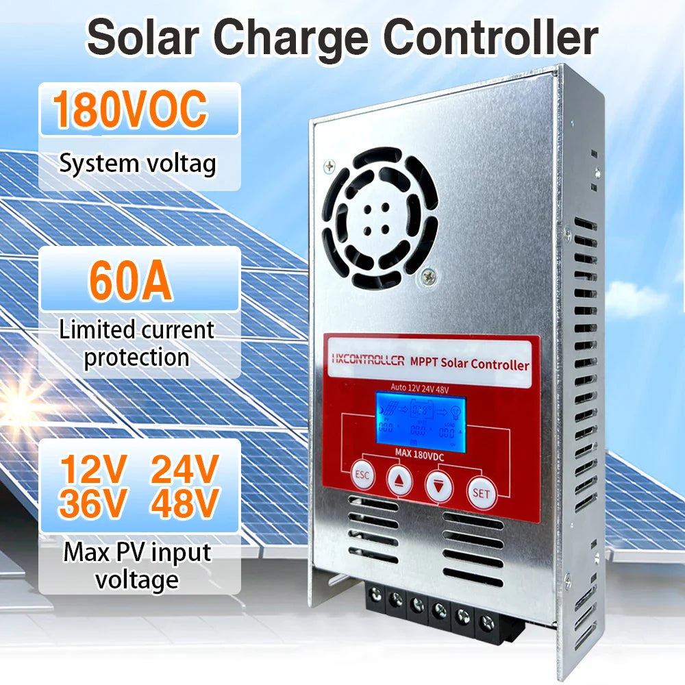 High Quality MPPT Solar Charge Controller 60A 12V 24V 48V by 54Grid - Renewable Energy Store