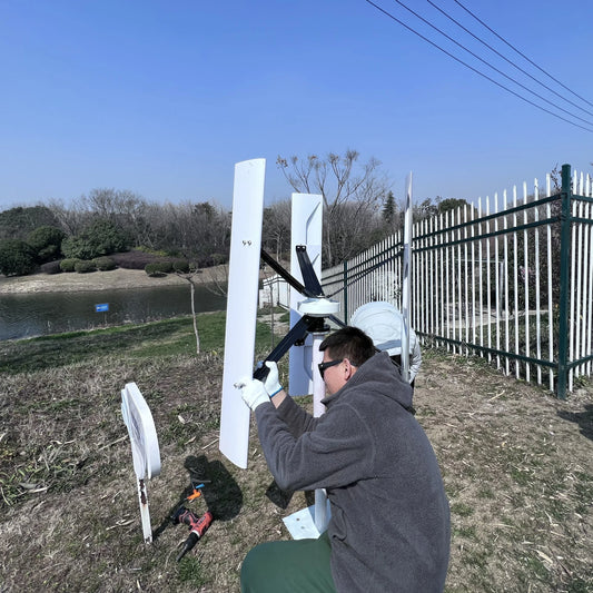 Vertical Wind Turbine 1000W 2000W 12V/24V/48V Maglev Generator Low Wind Speed Start Free Energy 3 Phase AC Windmill For Home Use by 54Grid - Renewable Energy Store