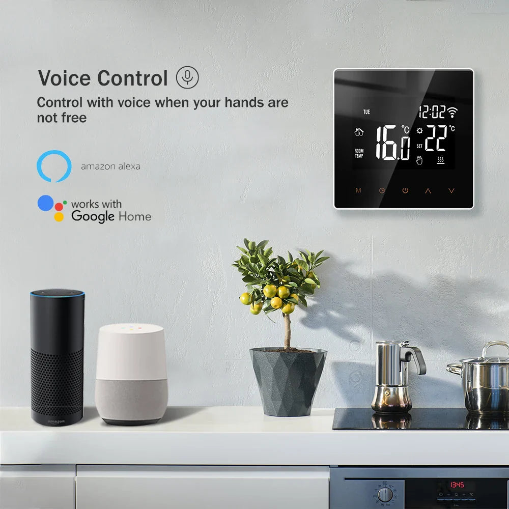 ME81 TUYA APP WiFi Smart Thermostat Floor Heating TRV Water Gas Boiler Temperature Voice Remote Controller for Google Home Alexa by 54Grid - Renewable Energy Store