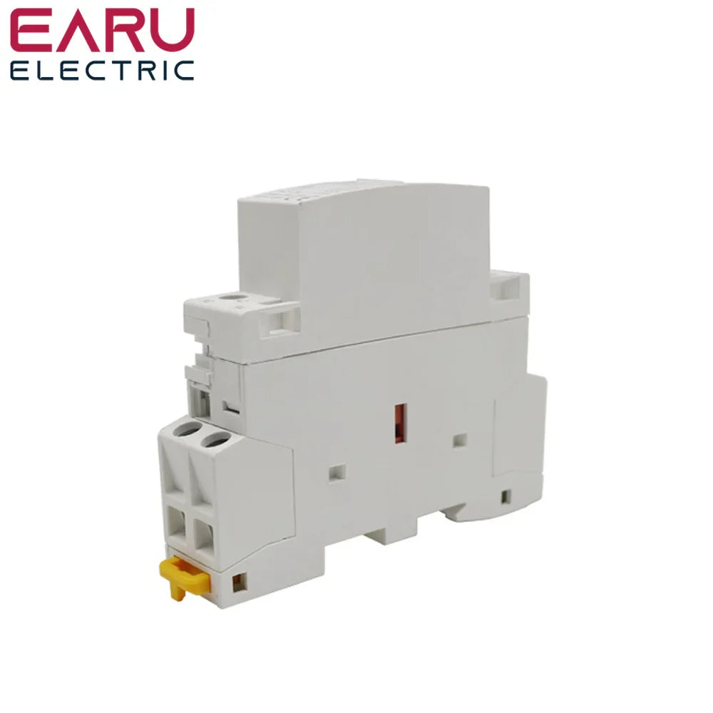 DC12V 24V AC110V 220V 50/60Hz 2P 16A 20A 25A 2NO 2NC 1NO1NC Din Rail Mounted Household Modular AC Contactor for Smart Home House by 54Grid - Renewable Energy Store