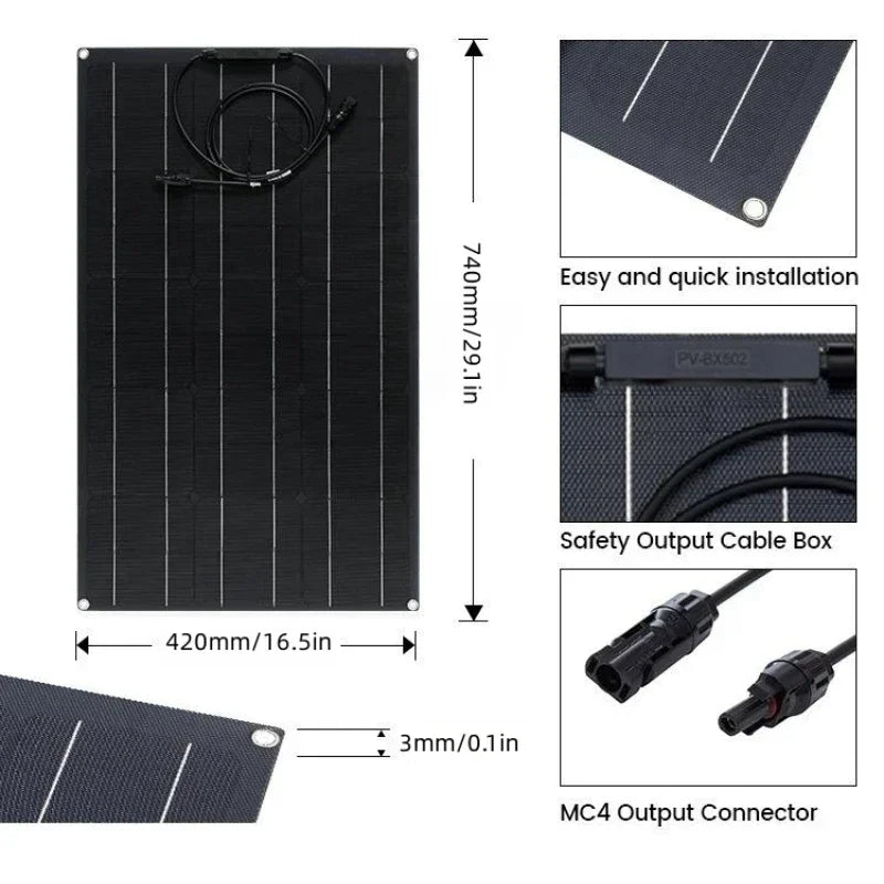 Solar Panel 500W 1000W 1500W 2000W Super Power Kit For RV Boat Car by 54Grid - Renewable Energy Store
