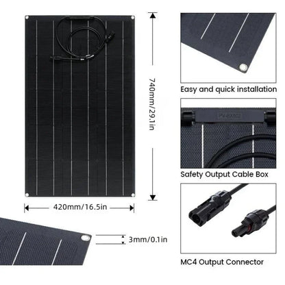 Solar Panel 500W 1000W 1500W 2000W Super Power Kit For RV Boat Car by 54Grid - Renewable Energy Store