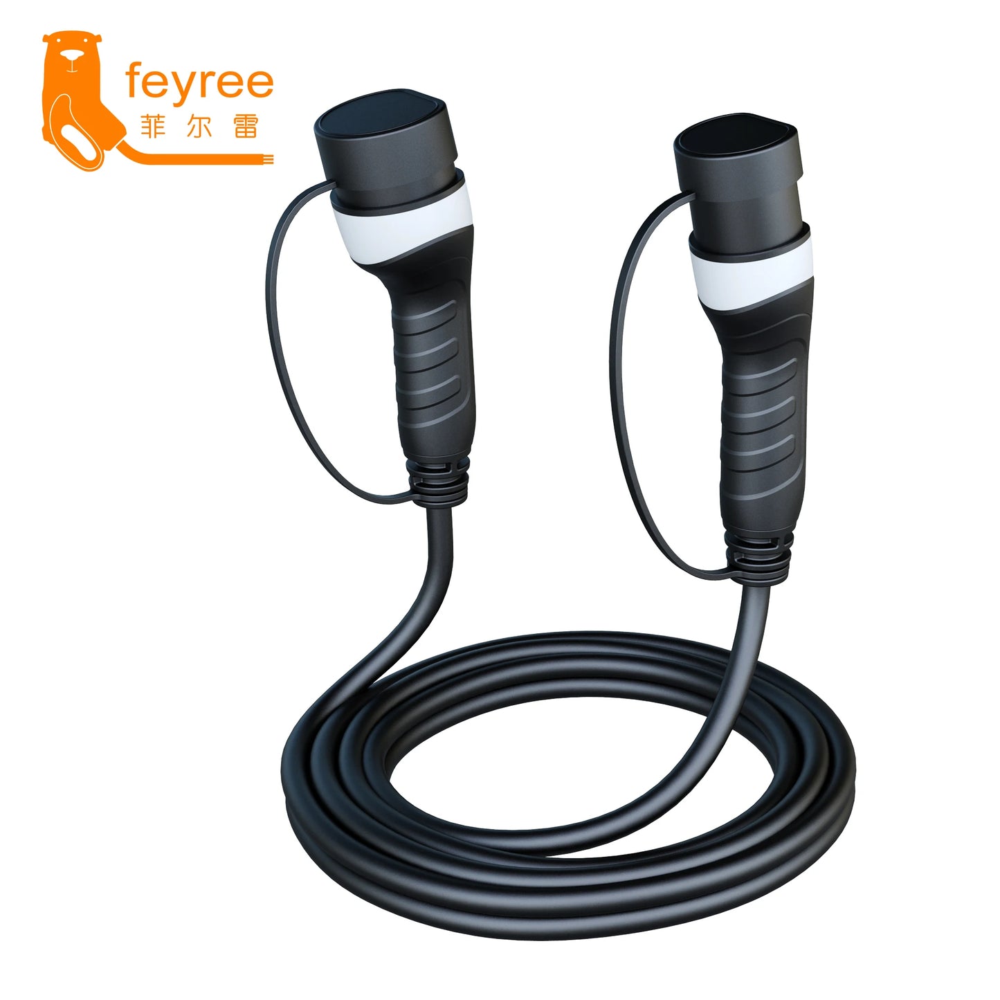 feyree EV Charger Type2 to Type2 Charging Cable 32A 7KW 1Phase 16A 3.5KW 11KW 22KW 3Phase Charger Station for Electric Vehicle