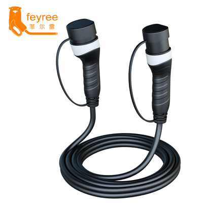 feyree EV Charger Type2 to Type2 Charging Cable 32A 7KW 1Phase 16A 3.5KW 11KW 22KW 3Phase Charger Station for Electric Vehicle