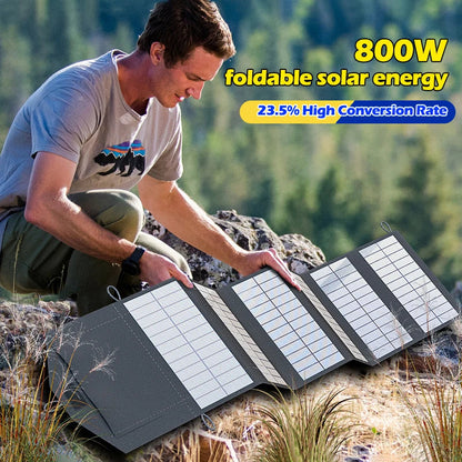 Portable Polysilicon Solar Panel Charger USB 800W 5V DC Foldable For Hiking And Camping by 54Grid - Renewable Energy Store