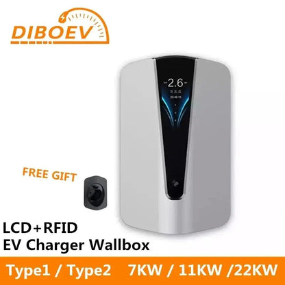 EV Car Charger EVSE Wallbox Electric Car Vehicle Charging Station 22KW Level 2 Electric Car Charging Station EV Charging Station - 54Grid - Renewable Energy Store